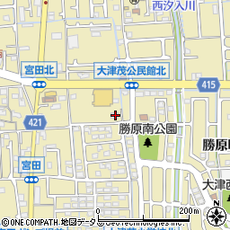 兵庫県姫路市勝原区宮田108周辺の地図