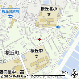 大阪府枚方市桜丘町28-35周辺の地図