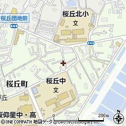 大阪府枚方市桜丘町28-37周辺の地図