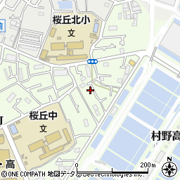 大阪府枚方市桜丘町81-16周辺の地図