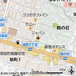 ジャパン宝塚店周辺の地図