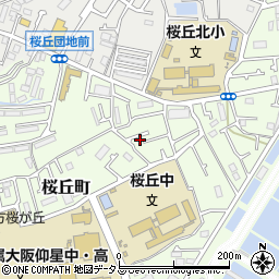 大阪府枚方市桜丘町28-2周辺の地図