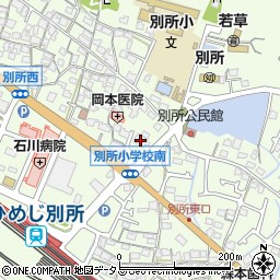 兵庫西農協別所支店周辺の地図