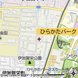 大阪府枚方市伊加賀寿町5周辺の地図