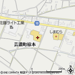 三重県津市芸濃町椋本2780周辺の地図