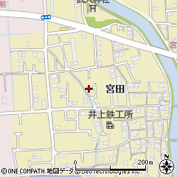 兵庫県姫路市勝原区宮田566周辺の地図