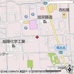 兵庫県姫路市網干区坂出146周辺の地図