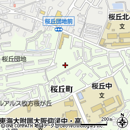 大阪府枚方市桜丘町24周辺の地図
