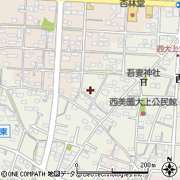 静岡県浜松市浜名区西美薗2450-1周辺の地図