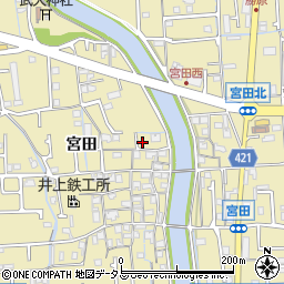 兵庫県姫路市勝原区宮田609周辺の地図