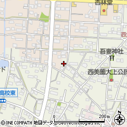 静岡県浜松市浜名区西美薗2446周辺の地図
