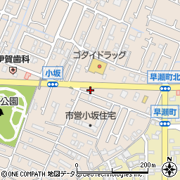 兵庫県姫路市広畑区小坂21周辺の地図