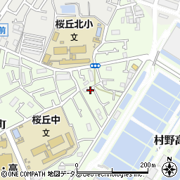 大阪府枚方市桜丘町81-13周辺の地図