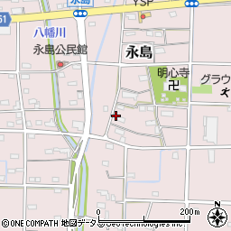 静岡県浜松市浜名区永島621周辺の地図