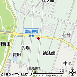 愛知県西尾市吉良町富田的場46周辺の地図