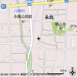 静岡県浜松市浜名区永島637周辺の地図
