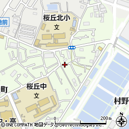 大阪府枚方市桜丘町82-20周辺の地図