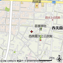静岡県浜松市浜名区西美薗2425周辺の地図