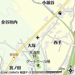 京都府相楽郡和束町園大塚周辺の地図