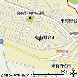 兵庫県神戸市北区東有野台4丁目周辺の地図