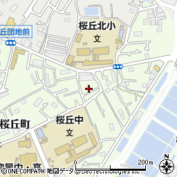 大阪府枚方市桜丘町26-13周辺の地図