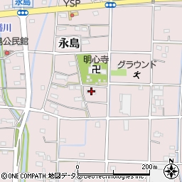 静岡県浜松市浜名区永島599周辺の地図