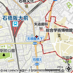 賃貸住宅サービスＦＣ　阪急石橋店周辺の地図