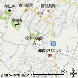 三重県津市芸濃町椋本701周辺の地図