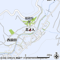 愛知県西尾市西幡豆町北ノ入周辺の地図