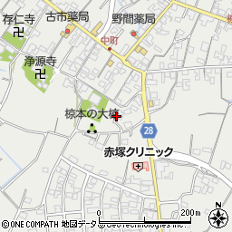 三重県津市芸濃町椋本698周辺の地図