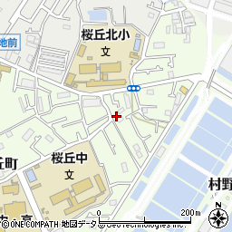 大阪府枚方市桜丘町80-12周辺の地図