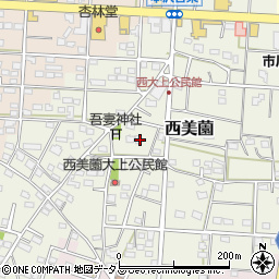 静岡県浜松市浜名区西美薗2390周辺の地図