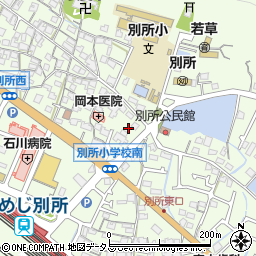 兵庫県姫路市別所町別所周辺の地図
