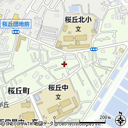 大阪府枚方市桜丘町28-25周辺の地図