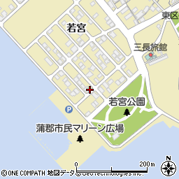 愛知県蒲郡市三谷町若宮217周辺の地図