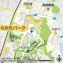 大阪府枚方市枚方公園町周辺の地図
