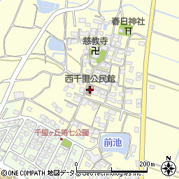 西千里公民館周辺の地図