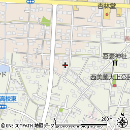 静岡県浜松市浜名区西美薗2448周辺の地図