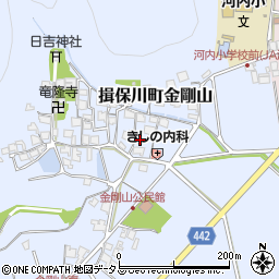 兵庫県たつの市揖保川町金剛山547周辺の地図