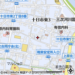 広島県三次市十日市東周辺の地図
