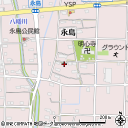 静岡県浜松市浜名区永島624-1周辺の地図
