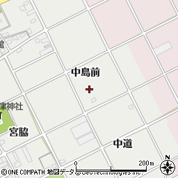 愛知県豊川市宿町中島前周辺の地図