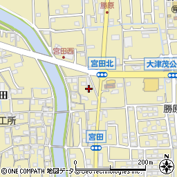 兵庫県姫路市勝原区宮田208周辺の地図