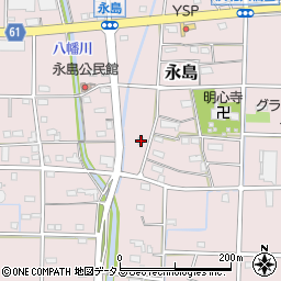 静岡県浜松市浜名区永島636周辺の地図