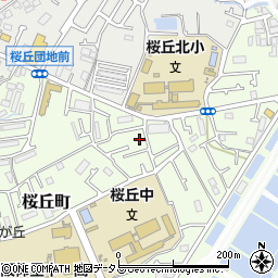 大阪府枚方市桜丘町28-22周辺の地図