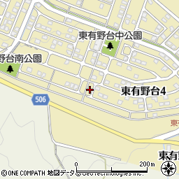 兵庫県神戸市北区東有野台4丁目4周辺の地図