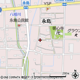 静岡県浜松市浜名区永島623周辺の地図