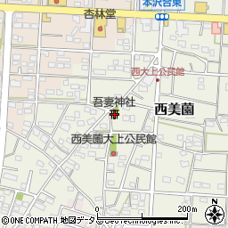 吾妻神社周辺の地図