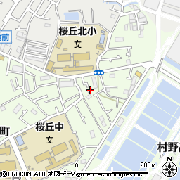 大阪府枚方市桜丘町80-16周辺の地図