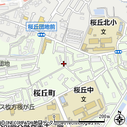 大阪府枚方市桜丘町24-5周辺の地図